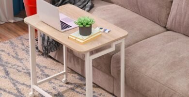 Mesa de escritorio plegable móvil
