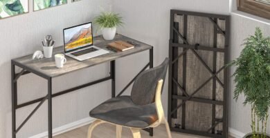 Mesa de escritorio plegable para oficina en casa