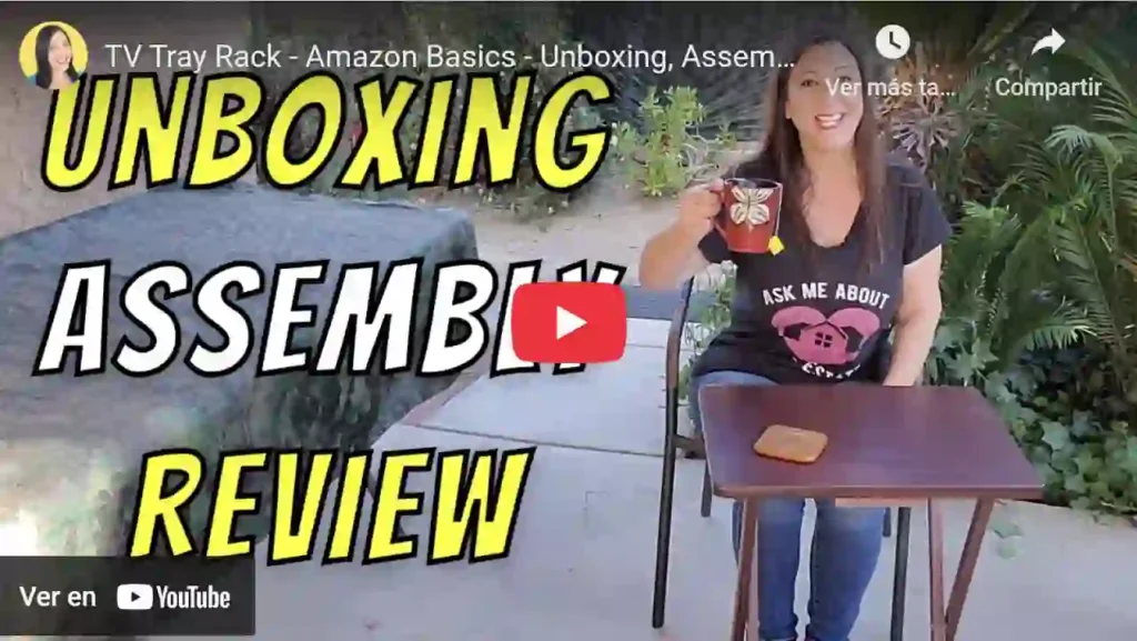 Video reseña de la mesa plegable Amazon Basic. Umboxing y ensamble.